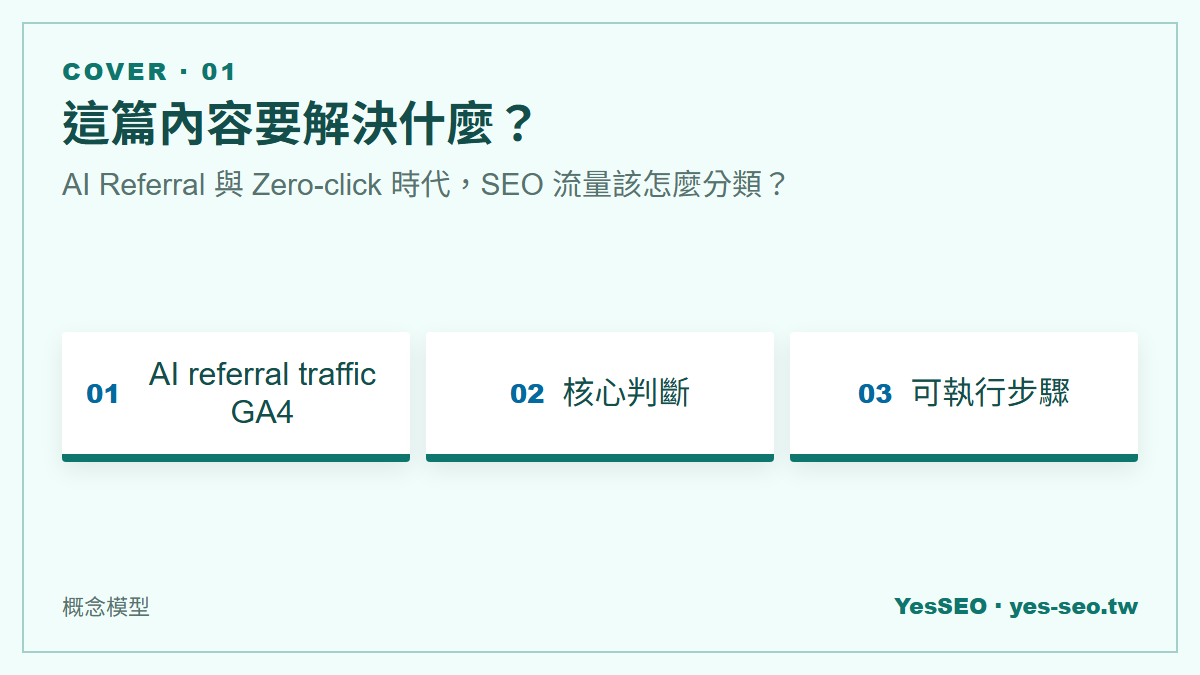 AI Referral 與 Zero-click 時代，SEO 流量該怎麼分類？